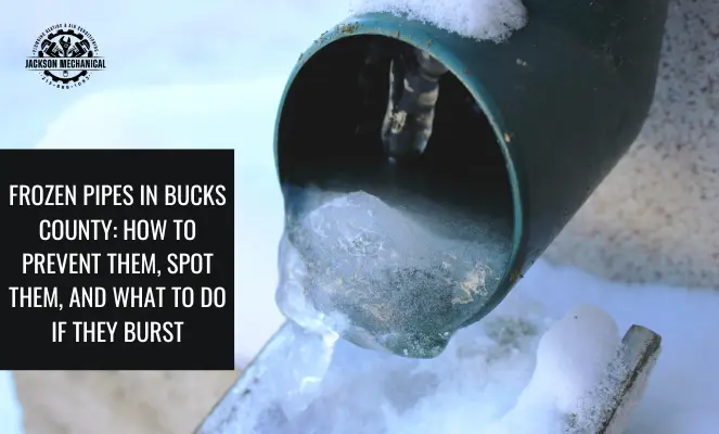 frozen pipes in bucks county